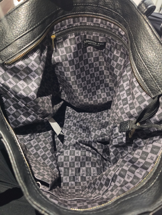 London Fog Black Tote Bag - Picture 3 of 4
